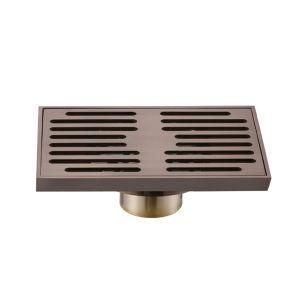 Square High Quality Bathroom Square Antique Brass Floor Drains