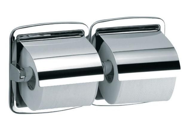 Commercial 304 Stainless Steel Wall-Mount Bathroom Toilet Paper Double Roll Tissue Holder