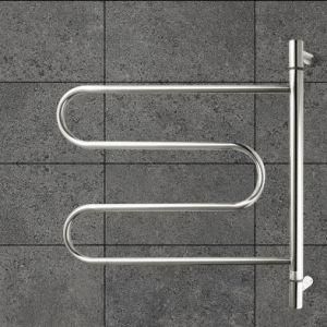 Stainless Steel Rotatable Electric Heated Towel Rail for Bathroom