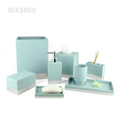 Soft Touch Polyresin Bathroom/Bath Accessories Set