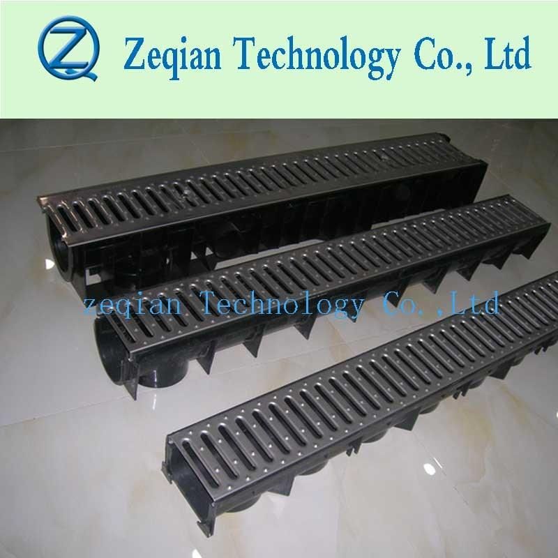 Plastic Drain Trench with Stainless Steel Grating Cover