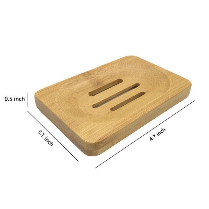 Soap Dishes & 3PCS Soap Bags Natural Handmade Wooden Soap Holders for Bathroom Kitchen Accessories