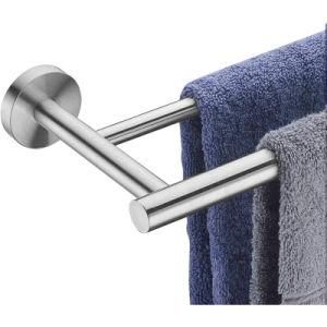 Wall Mounted Best Sales Bathroom Double Towel Bar 304 Stainless Steel
