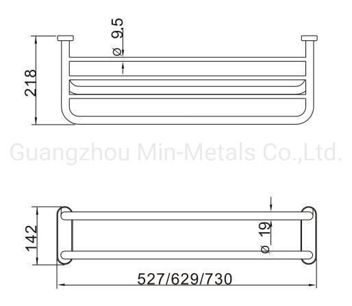 Stainless Steel Double Towel Rack Mx-Tr06-101