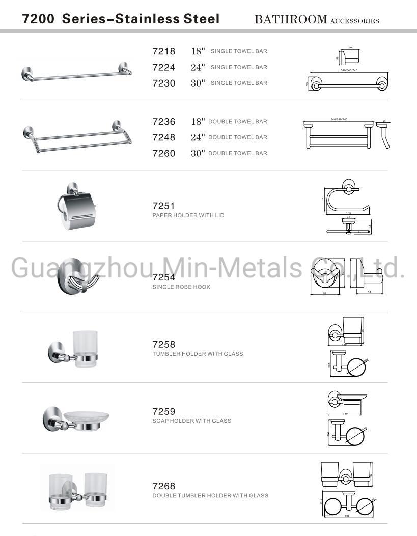 S. S. High Quality Bathroom Accessories Sanitary Ware Set Mx-7200