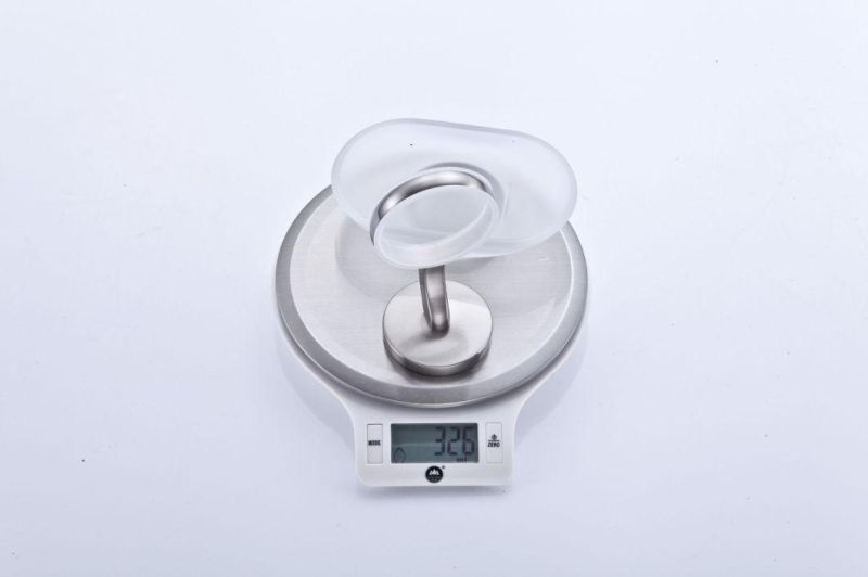 Zinc Alloy Soap Holder with Brush Nickel Surface Finishing