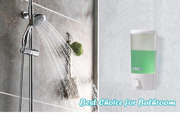 Hotel Wall Mounted Manual Soap Dispenser for Shampoo and Shower Gel