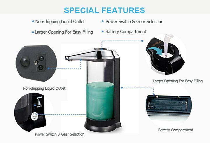 Svavo Automatic Washroom Dish Liquid Soap Dispenser for Hotel Shopping Mall