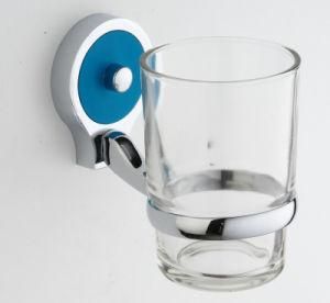 High Quality Bathroom Single Tumbler Holder with Glass Cup (JN10238)