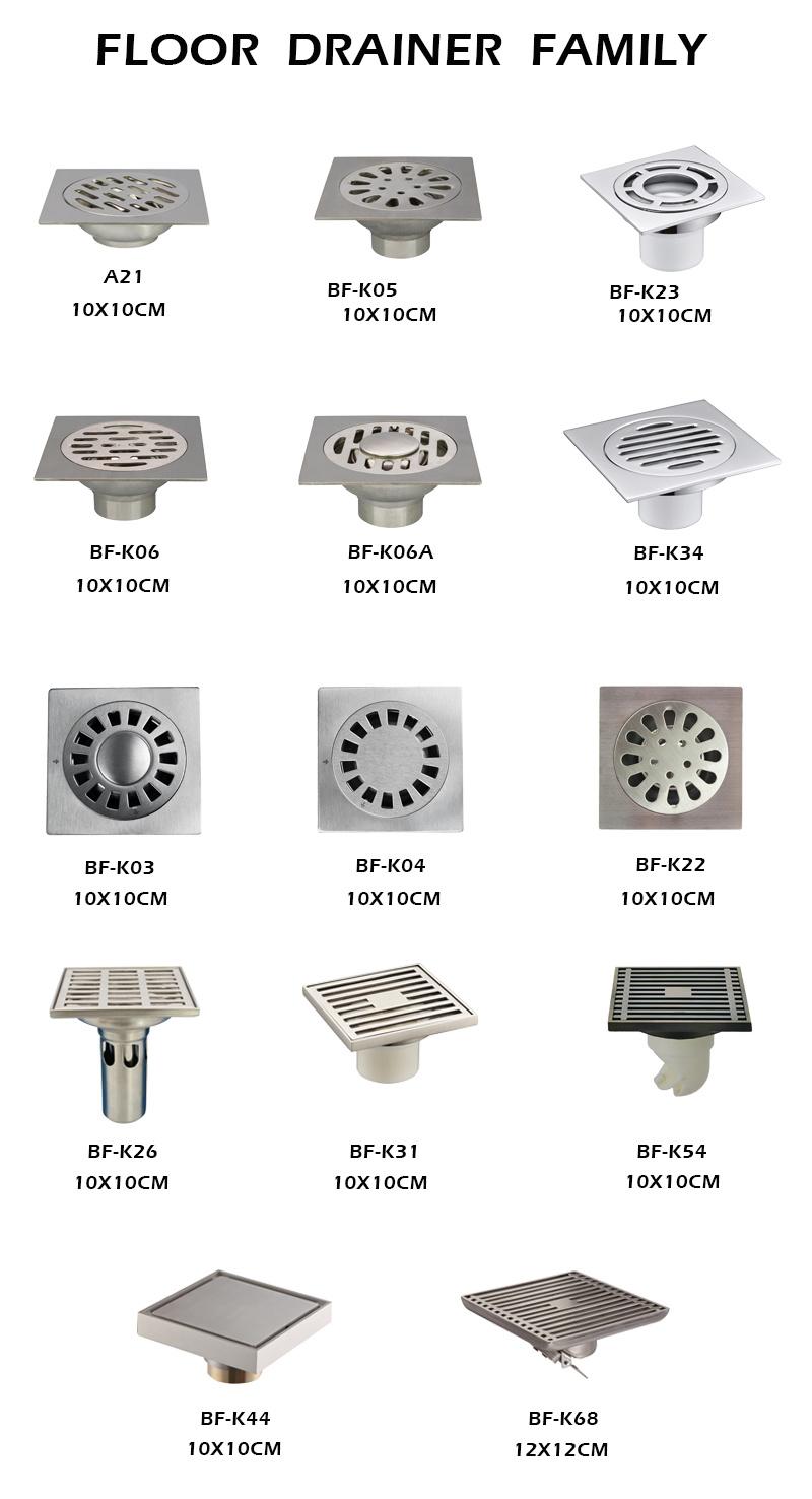 Stainless Steel Floor Drainer 100X100mm by Gravity Bf-K31