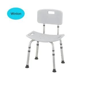Adjustable Bath Assist Chair and Shower Seat with Back and Arms