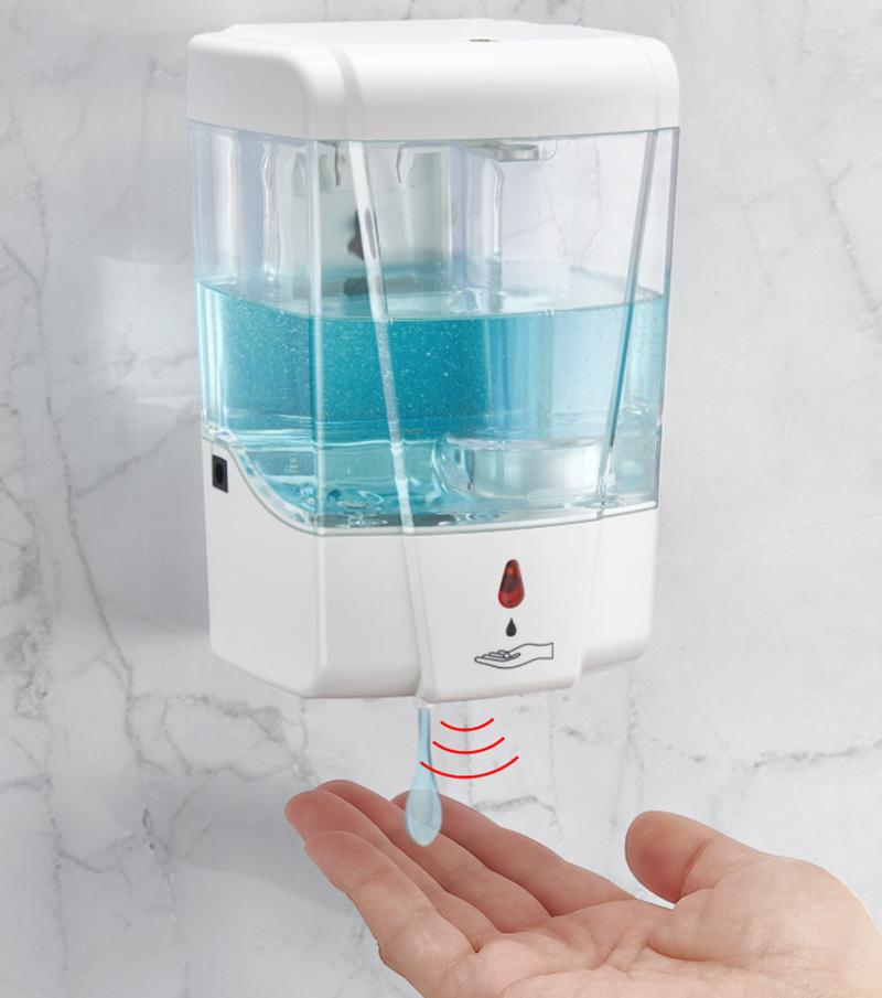 Automatic Hand Sanitizer Dispenser Touch Free, Wall Mounted Touchless 700ml Dispenser Touch Free Motion Smart Sensor Soap for Church, Office, School. Commercial