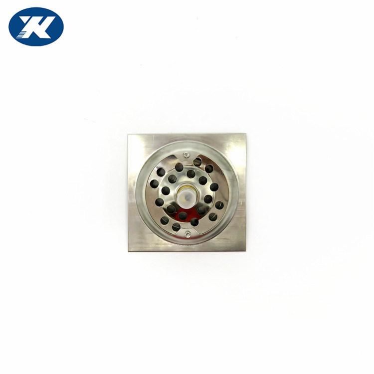 Square Stainless Steel Polished Pop up Shower Drainer Strainer Concealed Floor Drain