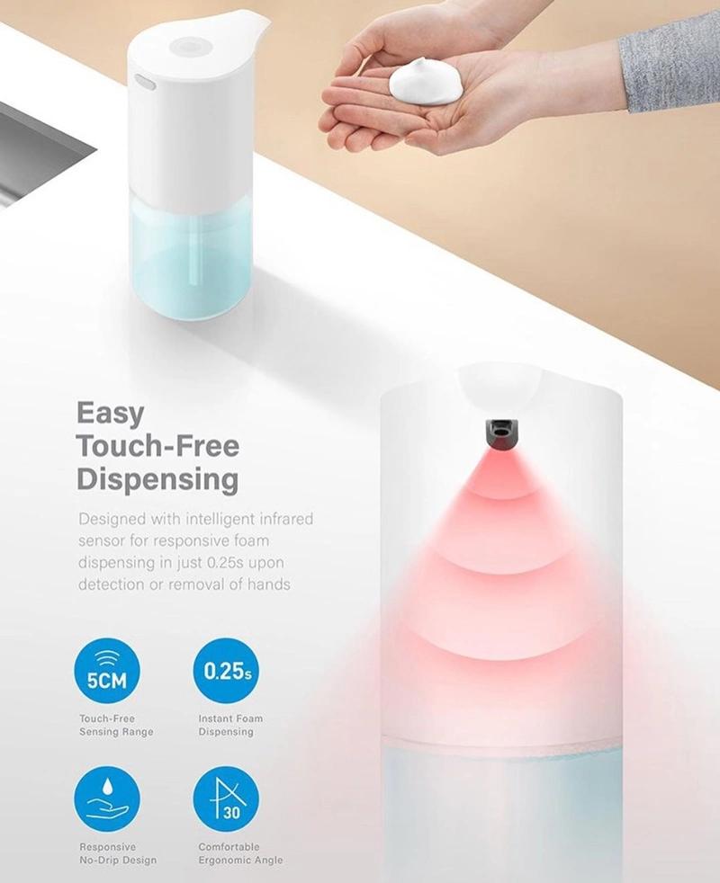 Smart Small Rechargeable Touchless Automatic Alcohol Sensor Foam Soap Dispenser