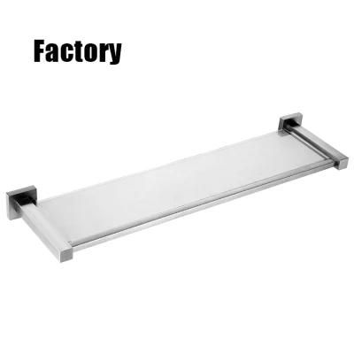 Glass Shelf Holder Bathroom Shelf Corner Glass Hotel Towel Rack Stainless Steel