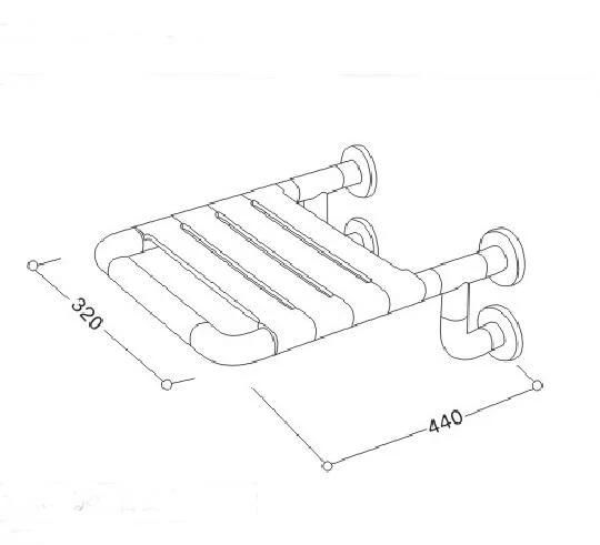 Lw-Bc-C Foldable Nylon Bathroom Chair