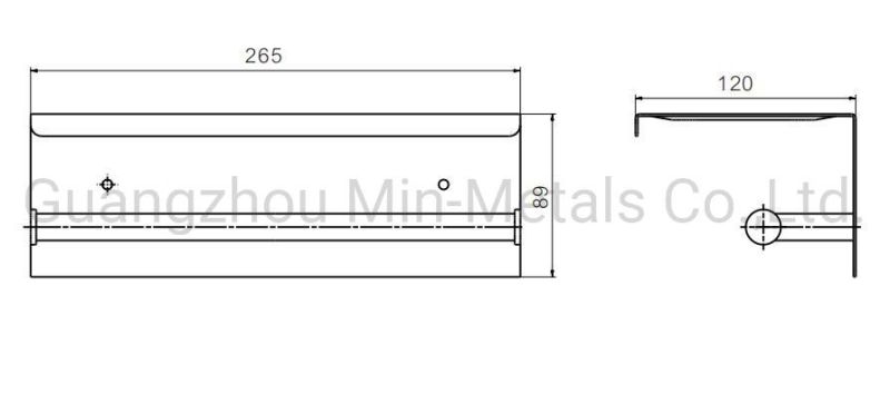 New Design Double Toilet Tissue Paper Holder with Shelf Mx-pH222