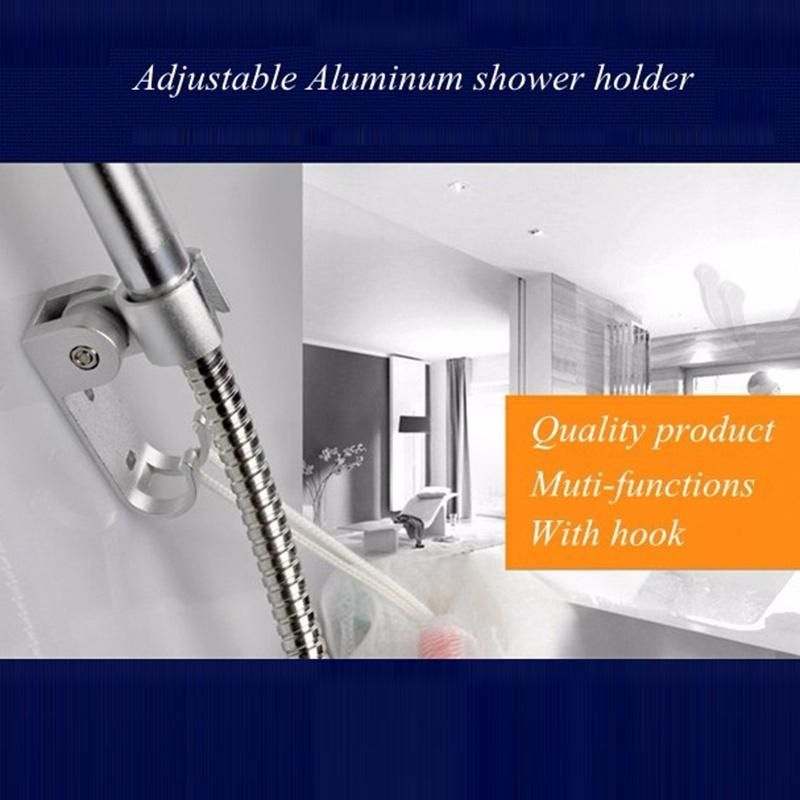 Aluminum Shower Head Holder Fixture Adjustable Shower Bracket