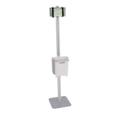 Factory Direct Sale High Quality Aluminum Alloy Pole with Metal Base Bathroom Accessories Tissue Paper Stand