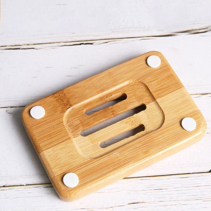 Natural Wooden Bamboo Soap Dish Soap Dish Container Hand Craft for Soap