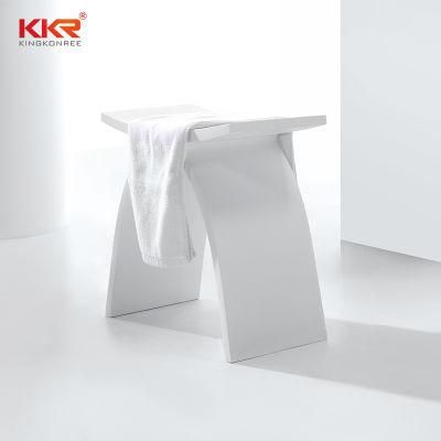 Shower Room Solid Surface Artificial Stone Bath Stools Vanity Chair