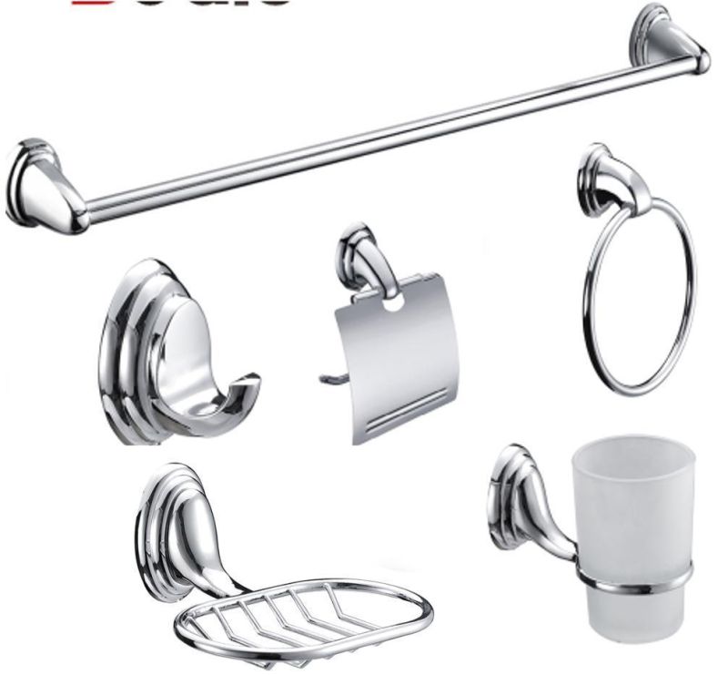 Economical Gold Matt Black Chrome Zinc Alloy Toilet Sanitary Ware 6PCS 7PCS Bathroom Accessories