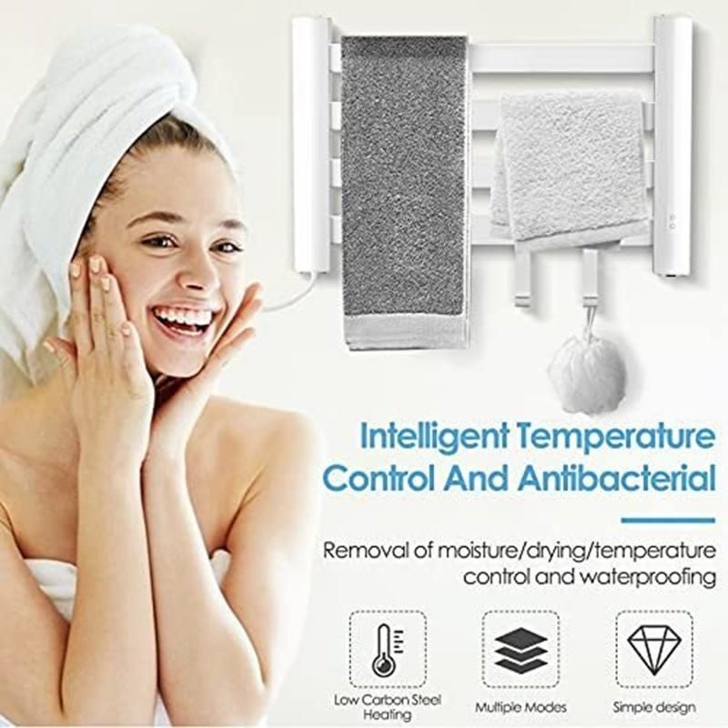 Intelligent Towel Shelf Hanging Hook Remove Moisture Towel Warming Rack for Bathroom