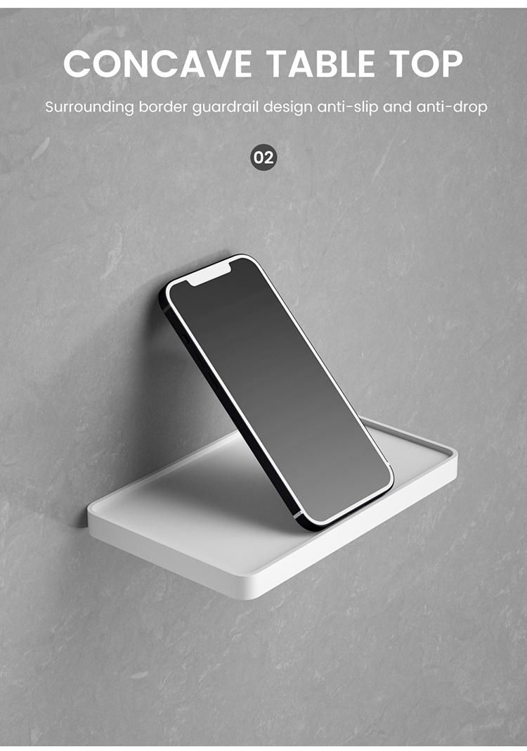 Saige New Arrival Wall Mounted Toilet Paper Holder with Phone Shelf