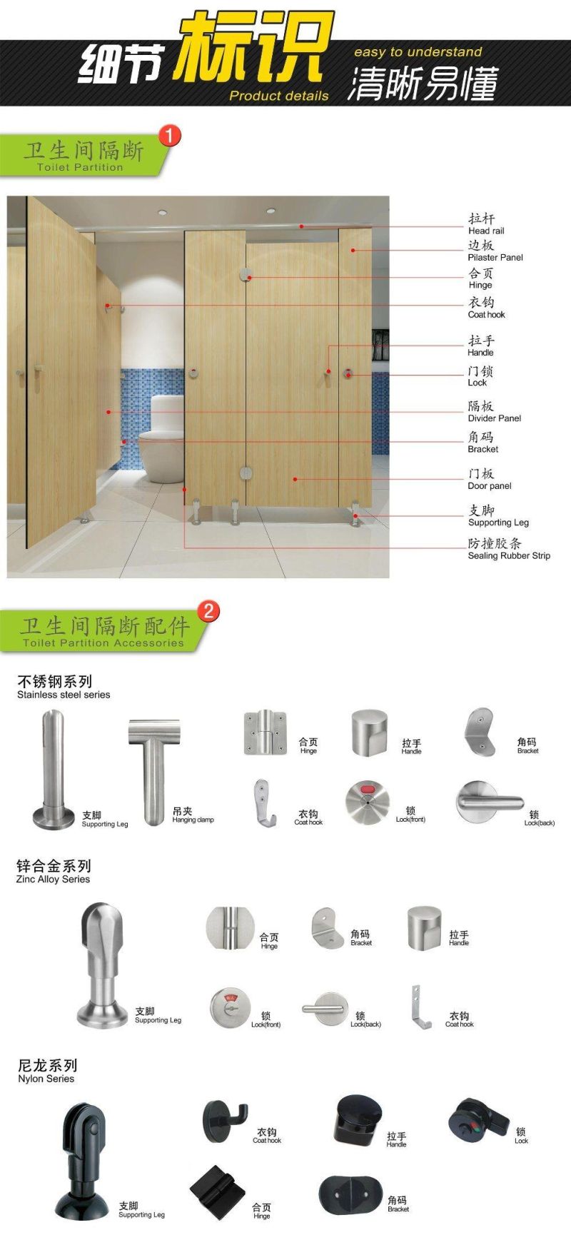 European Style Combination Toilet Shower Cubicle