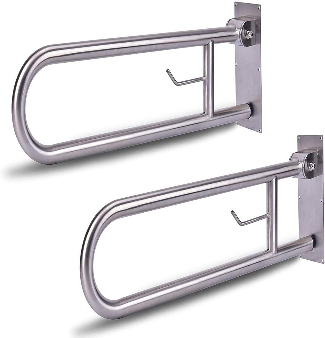 Handicap Grab Bars for Bathroom Toilet Safety Rails Flip up Grab Bar