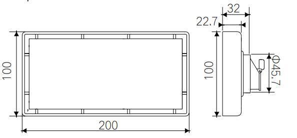 Pd-34283 Bathroom Accessories 200mm*100mm Stainless Steel Floor Drain
