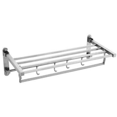 Stainless Steel Bathroom Shelf with Towel Rack