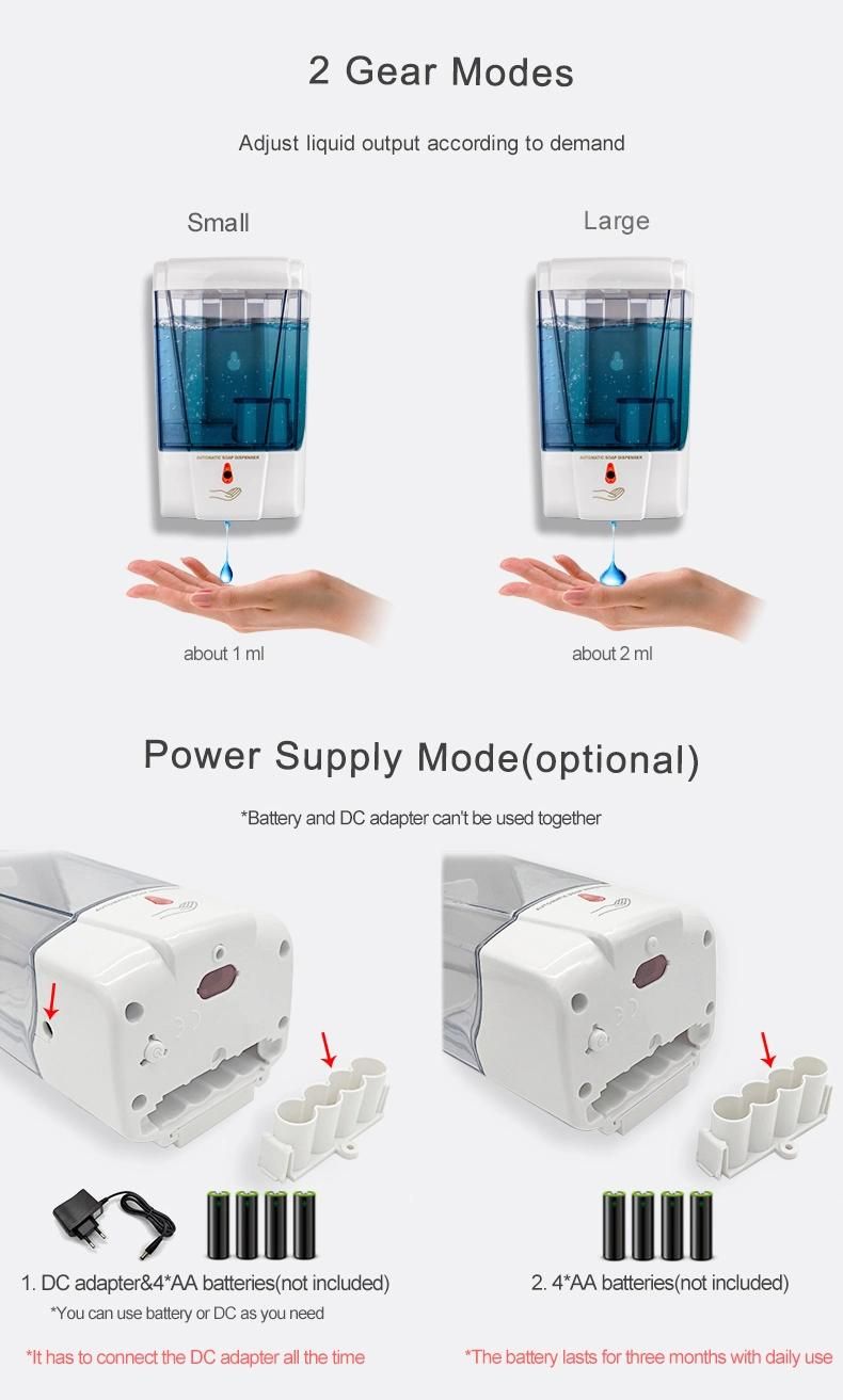 Saige 700ml Hotel Automatic Soap Dispenser Factory Price