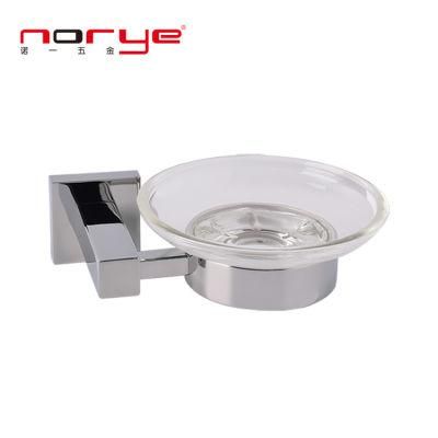 Bathroom Accessories Brushed Soap Wall Mounted Glass Dish Holder
