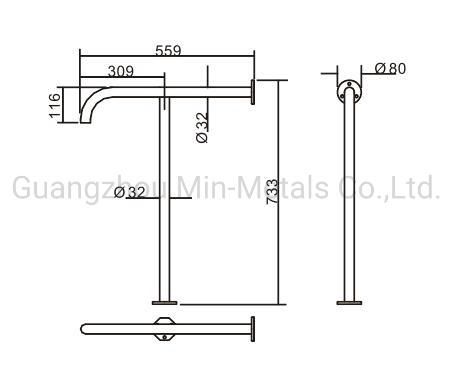 Handrail Safe Grab Bar for Disabled Mx-HD940