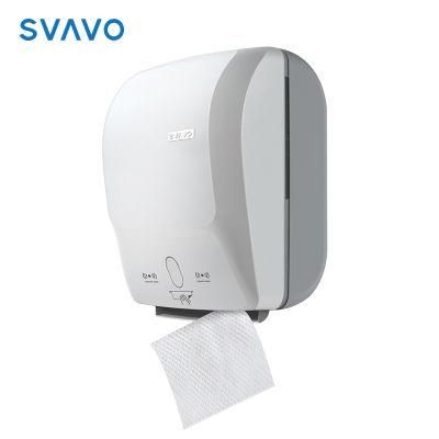 2019 Svavo Toilet Plastic Electrical Auto Cut Paper Dispenser for Hotel Hospital
