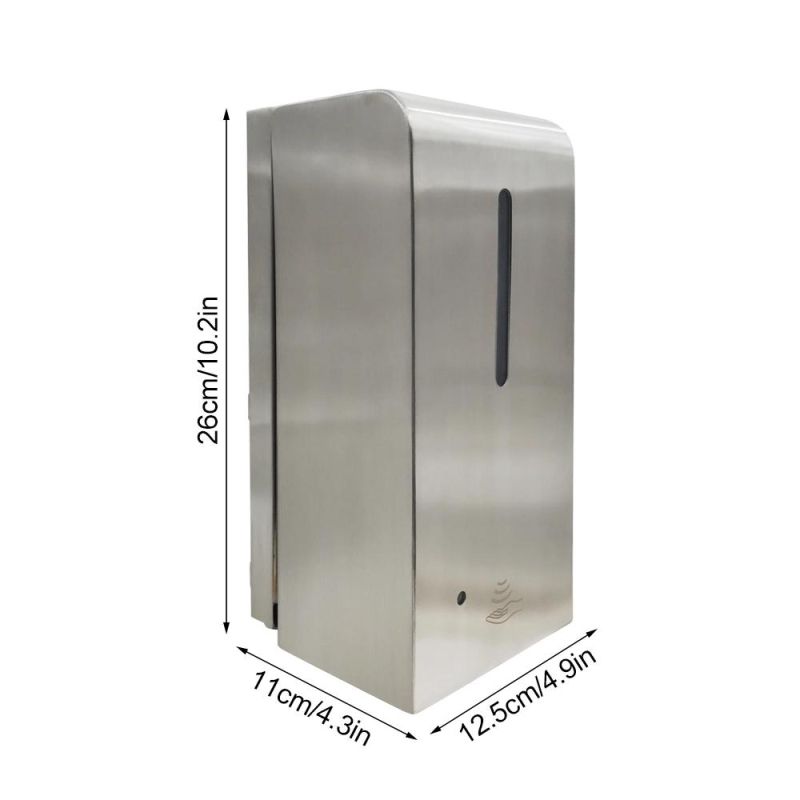 Electronic Hands Free Sensor Stainless Steel Soap Automatic Hand Sanitizer Dispenser with UV Light