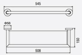 Big Sale Bathroom Accessories Stainless Steel Polish Finished Single Glass Shelf