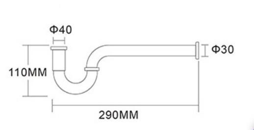 Fyeer Stainless Steel S Bottle Trap Water Water Drainer