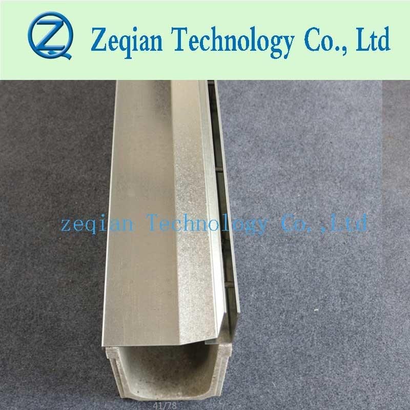 Galvanized Steel or Ss Slotting Polymer Trench Drain for Floor Drain