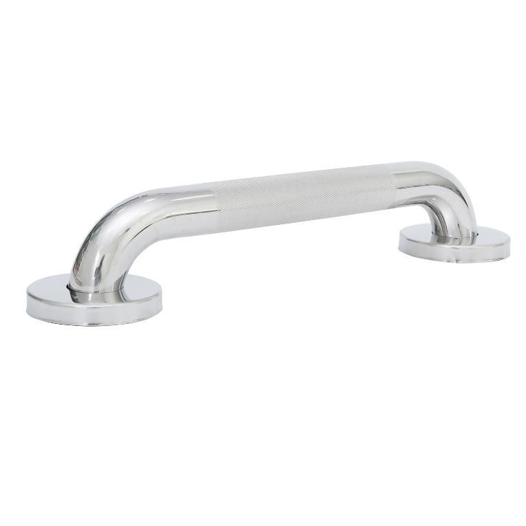 Anti Slip Shower Grab Bar Handles Stainless Steel Knurled Bathroom Balance Bar