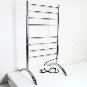 Euro Style High Grade Stainless Steel Floor Standing Heated Towel Rack