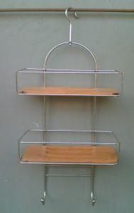 Houseware Bathroom Rack with Bamboo Holder