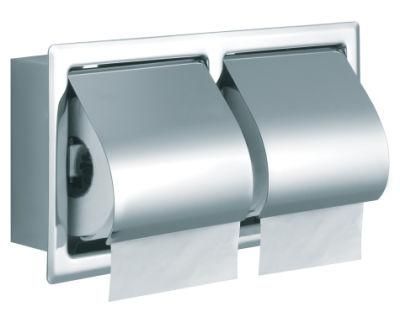 Wahroom Accessories Horizontal Type Conceal Recessed Toilet Roll Paper Holder