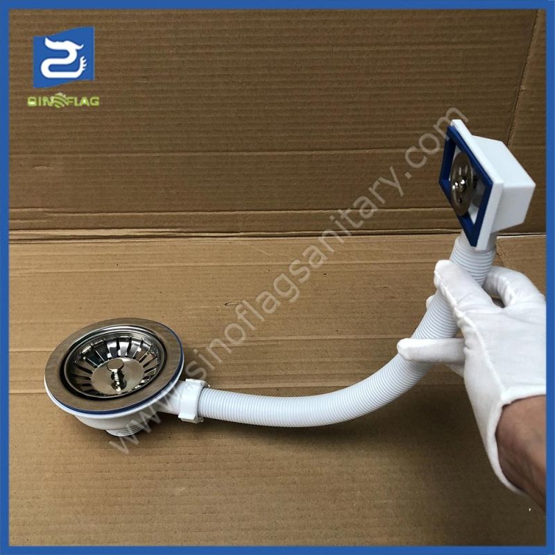 4.1/2 Kitchen Waster 113mm Sink Basket Drain with Overflow Tube