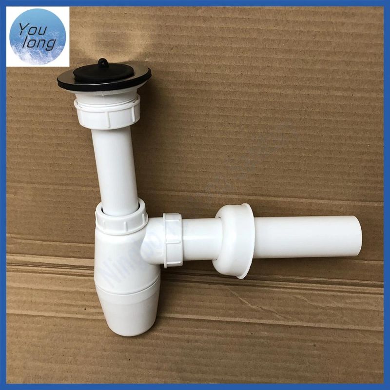 Plastic Kitchen Sink Basin Drainer Waste Sewer Siphon Bottle Trap