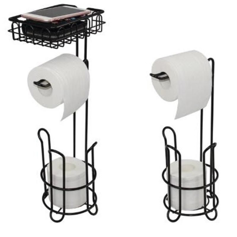 Factory Plastic Bathroom Toilet Tissue Roll Storage Holder Stand