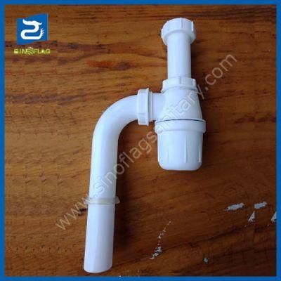 Plastic Kitchen Sink Stopper Drain Pipe Single Basin Launching PP Bottle Trap
