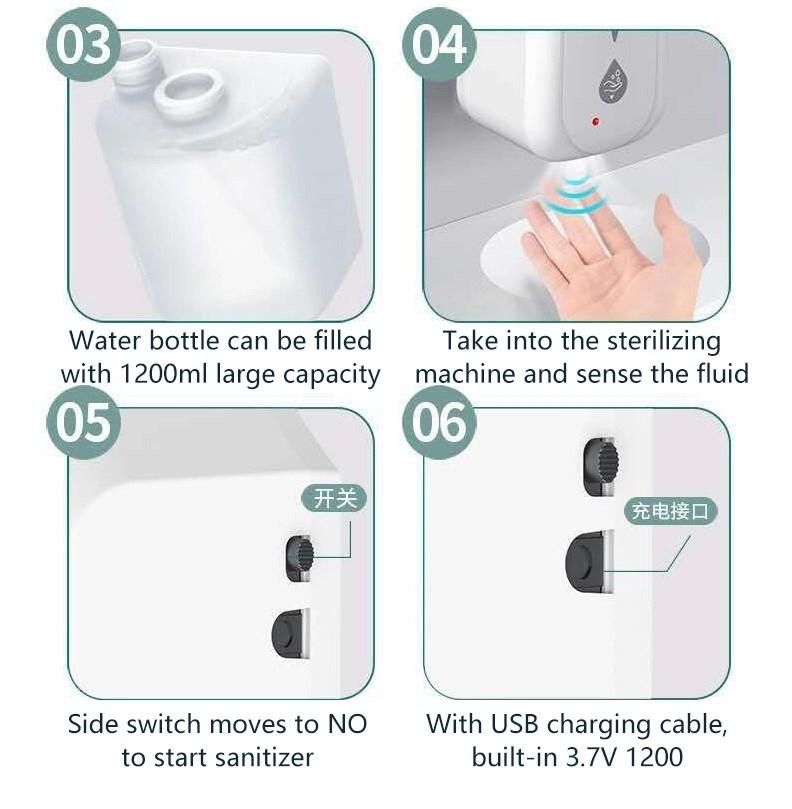 1200ml Touchless Automatic Infrared Sensor Spray Soap Dispenser