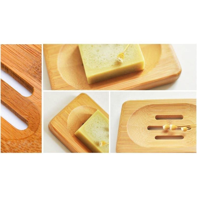Bamboo Soap Dish Natural Bamboo Soap Dish in The Bathroom Keep The Soap Dry Soap Case Easy to Clean